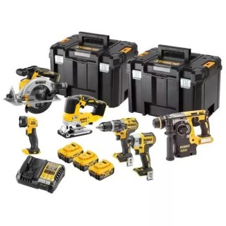 DEWALT.ZESTAW COMBO 18V DCK690P3T (DCD796 + DCF887 + DCS565 + DCH273 + DCS334 + DCL040) 3x5,0Ah 2x TSTAK