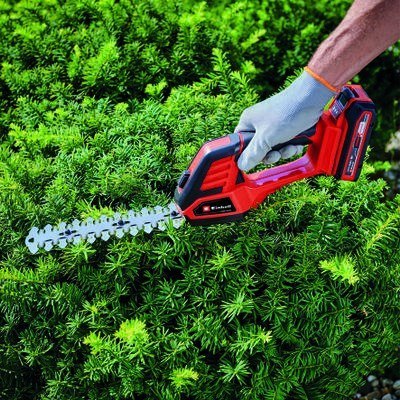 Einhell GE-CG 18/100 Li T-Solo akumulatorowe nożyce do trawy 10 cm 18 V Czarny, Czerwony