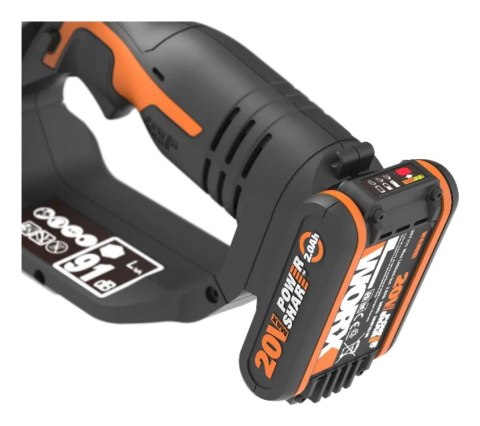 WORX WG324E piła łańcuchowa Czarny, Pomarańczowy