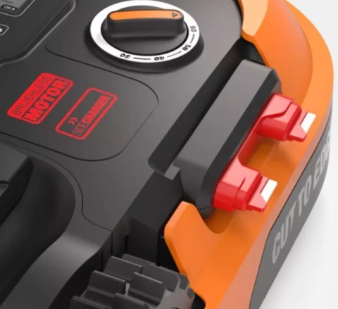 WORX WR165E kosiarka Kosiarka robot Bateria Czarny, Pomarańczowy