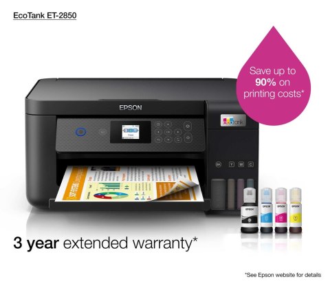 Drukarka Epson EcoTank ET-2850 3w1-Tintenstrahl A4 WiFi/WLan Duplex