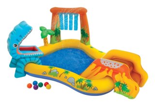 Dmuchany plac zabaw Dinozaur w pudełku 250x192x113cm 57444 INTEX