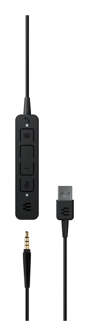 EPOS ADAPT 165T USB II Zestaw słuchawkowy Przewodowa Opaska na głowę Biuro/centrum telefoniczne USB Typu-A Czarny