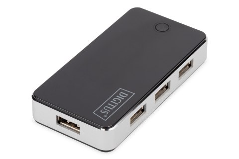 Hub DIGITUS DA-70222 (7x USB 2.0; kolor czarny) Hub DIGITUS DA-70222 (7x USB 2.0; kolor czarny)