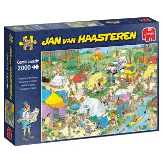 Jan van Haasteren Camping in the Forest 2000 pcs Puzzle układanka 2000 szt. Komiksy