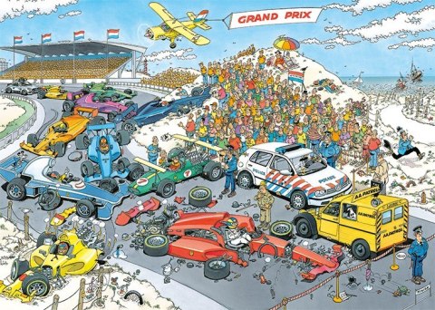 Jan van Haasteren Formula 1, The Start 1000 pcs Puzzle układanka 1000 szt. Komiksy Jan van Haasteren Formula 1, The Start 1000 pcs Puzzle układanka 1000 szt. Komiksy
