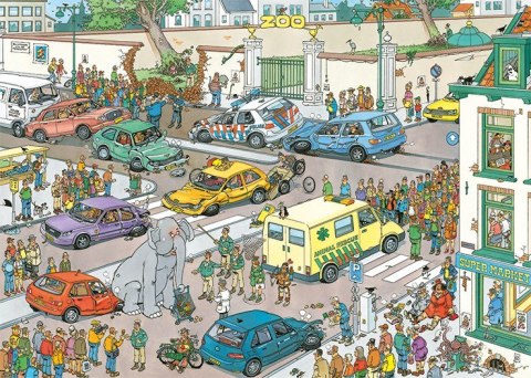 Jan van Haasteren Goes Shopping 1000 pcs Puzzle układanka 1000 szt. Komiksy