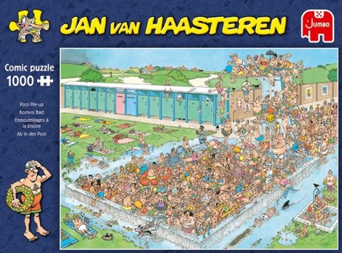 Jan van Haasteren Pool Pile-Up 1000 pcs Puzzle układanka 1000 szt. Kreskówki Jan van Haasteren Pool Pile-Up 1000 pcs Puzzle układanka 1000 szt. Kreskówki