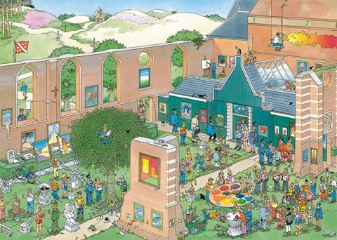 Jan van Haasteren The Art Market 1000 pcs Puzzle układanka 1000 szt. Komiksy