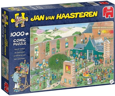Jan van Haasteren The Art Market 1000 pcs Puzzle układanka 1000 szt. Komiksy