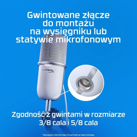 Mikrofon HyperX SoloCast biały (519T2AA)