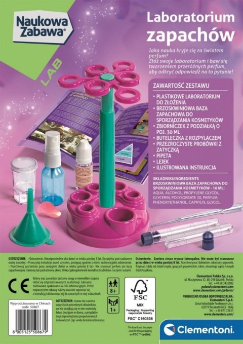 Zestaw naukowy Laboratorium Zapachów Zestaw naukowy Laboratorium Zapachów