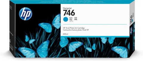 Kartridż z tuszem 300 ml HP 746 cyan Kartridż z tuszem 300 ml HP 746 cyan
