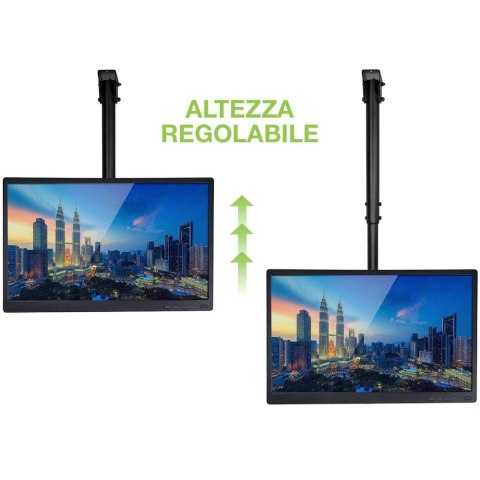 Techly ICA-CPLB 946S uchwyt do tablic informacyjnych 177,8 cm (70") Czarny