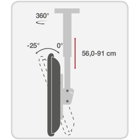 Techly ICA-CPLB 946S uchwyt do tablic informacyjnych 177,8 cm (70") Czarny