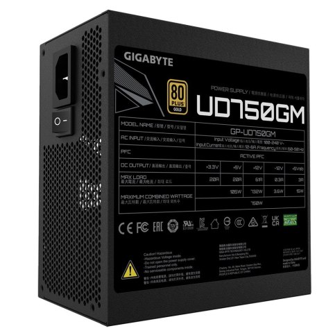 Gigabyte GP-UD750GM moduł zasilaczy 750 W 20+4 pin ATX ATX Czarny