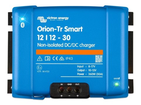 Victron Energy Ładowarka akumulatora Orion-Tr Smart 12/12-30A NonIsolated DC-DC charger Victron Energy Ładowarka akumulatora Orion-Tr Smart 12/12-30A NonIsolated DC-DC charger