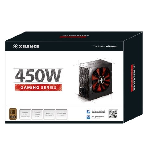 Xilence Performance A+ XN213 moduł zasilaczy 450 W 20+4 pin ATX ATX Czarny Xilence Performance A+ XN213 moduł zasilaczy 450 W 20+4 pin ATX ATX Czarny