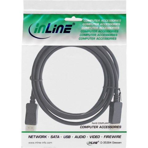 InLine 17203P kabel DisplayPort 3 m Czarny InLine 17203P kabel DisplayPort 3 m Czarny