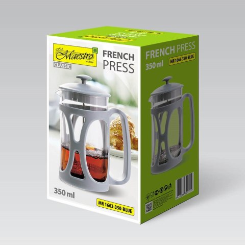 Prasa francuska MAESTRO 350ML MR-1663-350-BLUE Prasa francuska MAESTRO 350ML MR-1663-350-BLUE