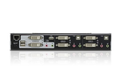 ATEN CS1642A przełącznik KVM Możliwości montowania w stelażu Czarny, Srebrny ATEN CS1642A przełącznik KVM Możliwości montowania w stelażu Czarny, Srebrny