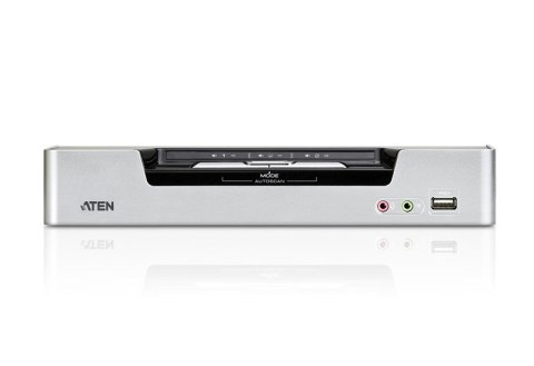 ATEN CS1642A przełącznik KVM Możliwości montowania w stelażu Czarny, Srebrny ATEN CS1642A przełącznik KVM Możliwości montowania w stelażu Czarny, Srebrny