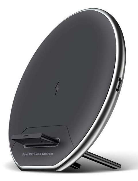 Denver QI chargers QI Charging pad Smartfon Czarny, Srebrny USB Bezprzewodowe ładowanie Wewnętrzna, Zewnętrzna