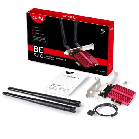 Karta sieciowa Cudy WE9300 WiFi 7 BE9400 BT 5.4 PCI-E