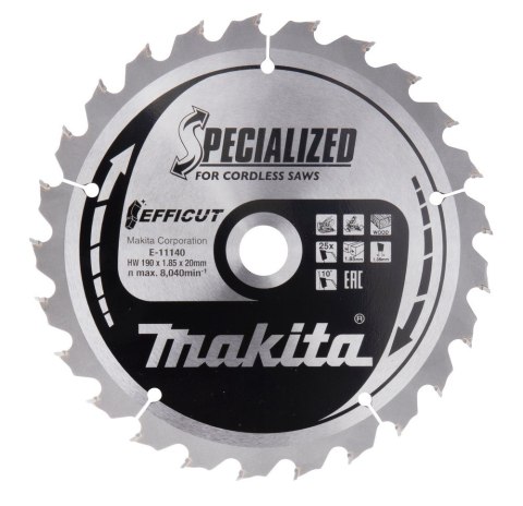 Makita E-11140 ostrze do piły tarczowej 1 szt. Makita E-11140 ostrze do piły tarczowej 1 szt.