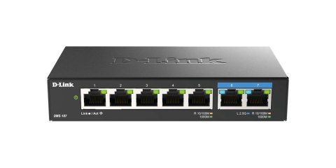 D-Link DMS-107/E switch niezarządzalny Gigabit Ethernet (10/100/1000) Czarny D-Link DMS-107/E switch niezarządzalny Gigabit Ethernet (10/100/1000) Czarny
