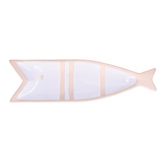 RITUALI DOMESTICI PELAGICOILLOGICO Talerz ryba biały 38.5 x 11 x 3 cm