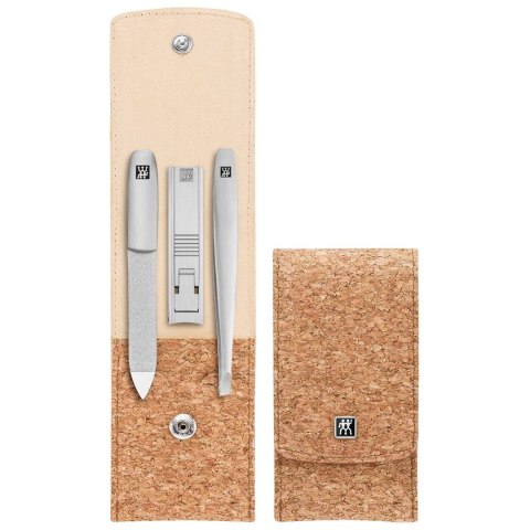 ZWILLING TWINOX Zestaw podróżny - brązowe korkowe etui, 3 elementy ZWILLING TWINOX Zestaw podróżny - brązowe korkowe etui, 3 elementy