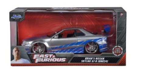 Auto Fast&Furious Szybcy i wściekli 2002 Nissan Skyline 1:24 JADA Dickie Auto Fast&Furious Szybcy i wściekli 2002 Nissan Skyline 1:24 JADA Dickie