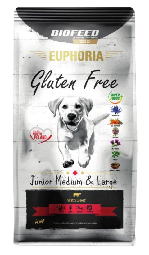 BIOFEED Euphoria G-F MID&MAXI wołowina 12kg BIOFEED Euphoria G-F MID&MAXI wołowina 12kg
