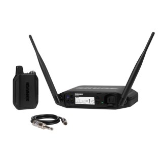 Shure GLXD14+E-Z4 - Cyfrowy system bezprzewodowy DUAL BAND z nadajnikiem bodypack i kablem gitarowym WA302