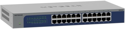 NETGEAR GS524-300EUS łącza sieciowe Nie zarządzany Gigabit Ethernet (10/100/1000) Szary NETGEAR GS524-300EUS łącza sieciowe Nie zarządzany Gigabit Ethernet (10/100/1000) Szary