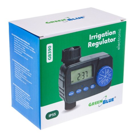 GREENBLUE ELEKTRONICZNY STEROWNIK NAWADNIANIA, ZASILANIE 2X1,5V AA GB390