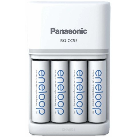 ŁADOWARKA PANASONIC SMARTPLUS + 4x AA ENELOOP 2000 mAh ŁADOWARKA PANASONIC SMARTPLUS + 4x AA ENELOOP 2000 mAh