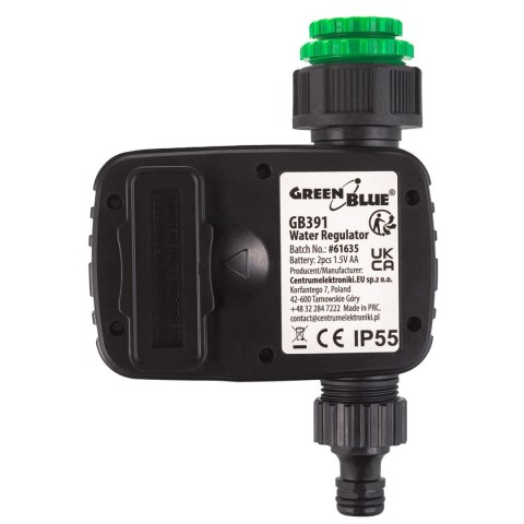 MACLEAN ELEKTRONICZNY STEROWNIK NAWADNIANIA, PROGRAMATOR, ZASILANIE 2X 1,5V AA GB391