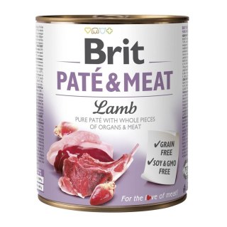 Karma BRIT PATÉ & MEAT z jagnięciną dla psa 800g
