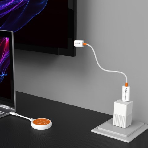 Nadajnik i odbiornik audio/video bezprzewodowy j5create ScreenCast USB-C Wireless Display HDMI Extender; kolor biały JVAW62-N Nadajnik i odbiornik audio/video bezprzewodowy j5create ScreenCast USB-C Wireless Display HDMI Extender; kolor biały JVAW62-N