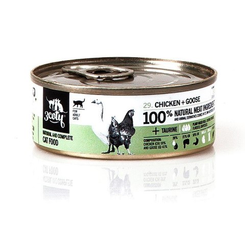 3Coty CHICKEN + GOOSE for Adult cats 80g 3Coty CHICKEN + GOOSE for Adult cats 80g