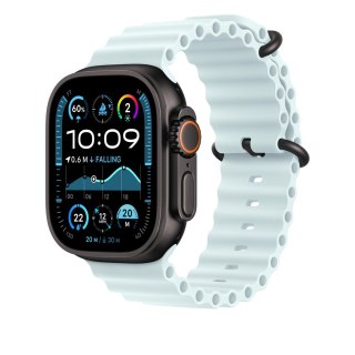 Pasek do zegarka Apple Watch Ocean Armband Ultra 49mm Kristallblau / Titan schwarz (One Size)