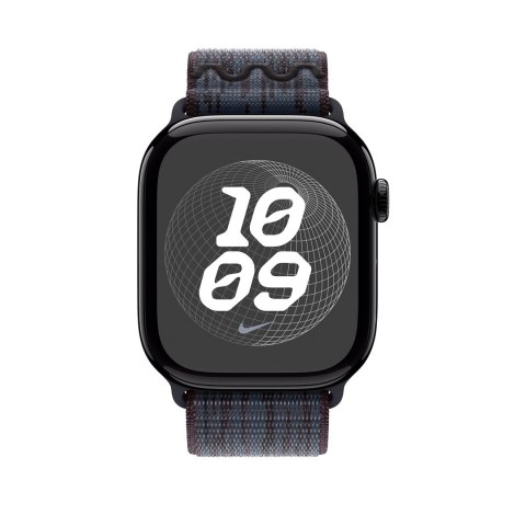 Pasek sportowy do Apple Watch Nike 46mm czarny/niebieski Pasek sportowy do Apple Watch Nike 46mm czarny/niebieski