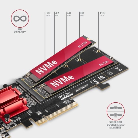Axagon PCEM2-ND adapter Wewnętrzny M.2