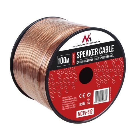 Maclean MCTV-512 kabel audio 100 m Miedziany Maclean MCTV-512 kabel audio 100 m Miedziany