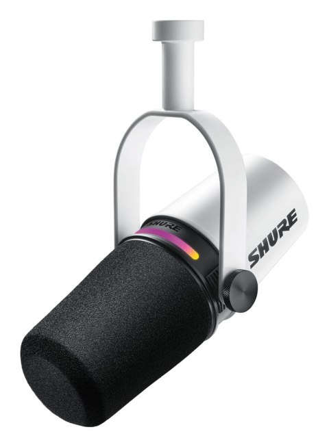 Shure MV7+-W - Mikrofon lektorski/wokalny ze złączem XLR/USB-C Białyv Shure MV7+-W - Mikrofon lektorski/wokalny ze złączem XLR/USB-C Białyv