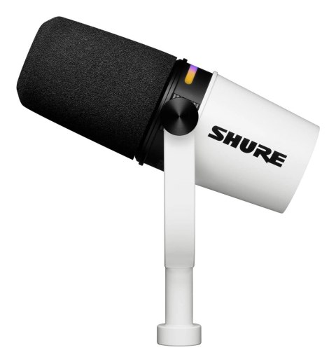 Shure MV7+-W - Mikrofon lektorski/wokalny ze złączem XLR/USB-C Białyv Shure MV7+-W - Mikrofon lektorski/wokalny ze złączem XLR/USB-C Białyv