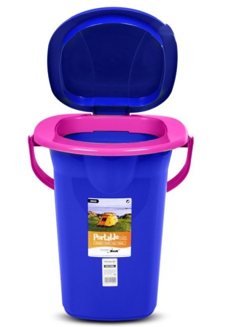Toaleta turystyczna GB320BR granatowo-różowa Toaleta turystyczna GB320BR granatowo-różowa