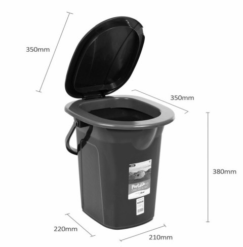 Toaleta turystyczna GB320BR granatowo-różowa Toaleta turystyczna GB320BR granatowo-różowa